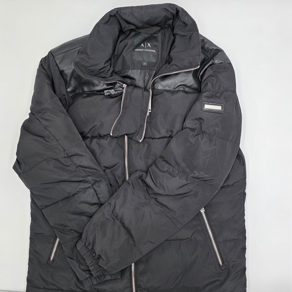 AX Armani Exchange Black Puffer‎ Jacket Men's Size Medium